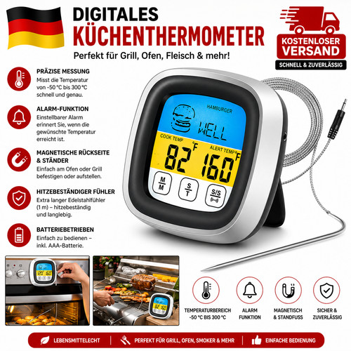 Digital bratenthermometer - digital, –